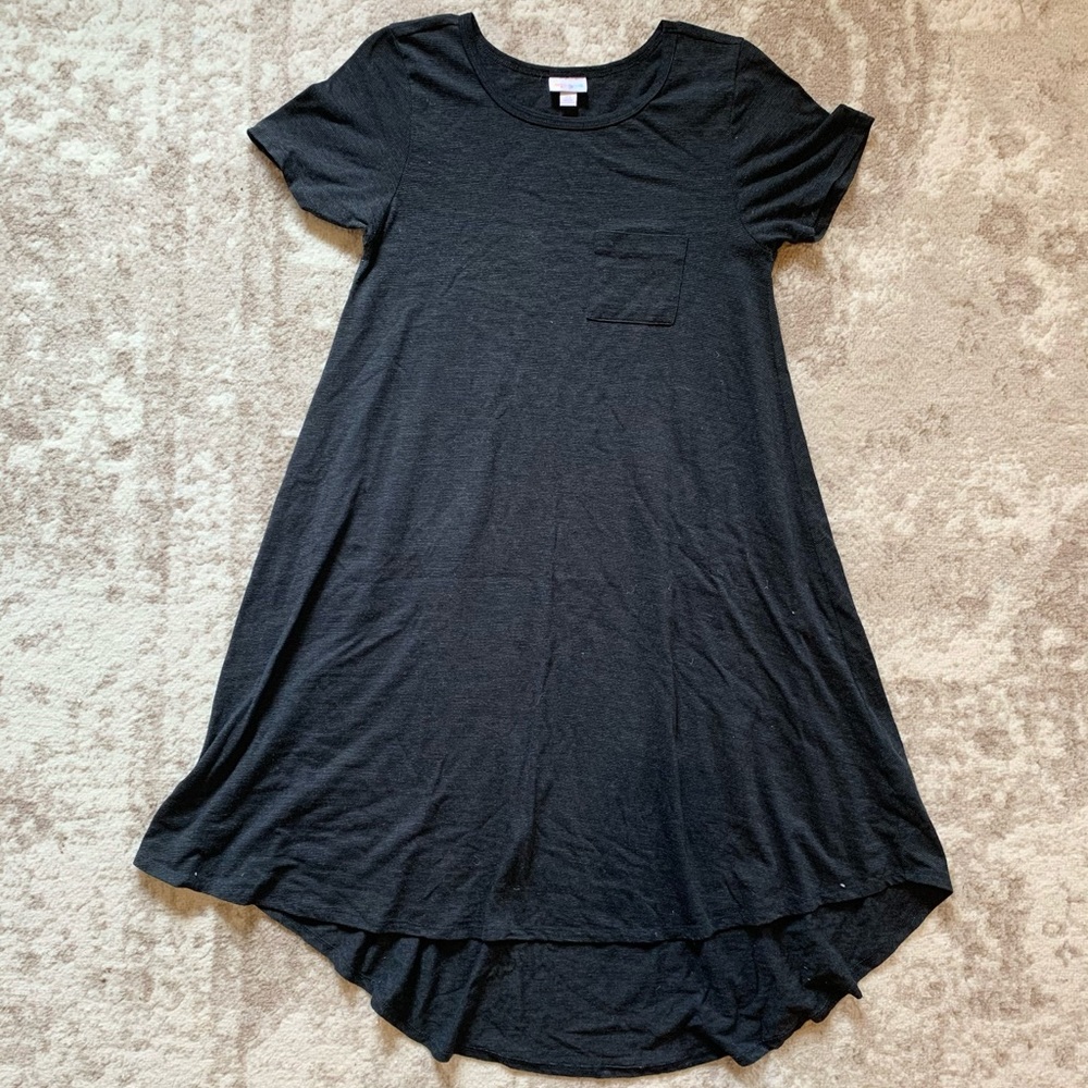 XS LuLaRoe Charcoal Carly EUC